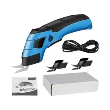 Imagem de Tesoura Elétrica Sem Fio Com Carregamento USB Para Tecido De Algodão, 
