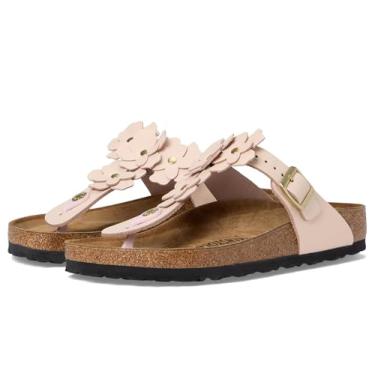 Imagem de Birkenstock Sandália feminina Gizeh Flowers, Rosa claro, 8-8.5