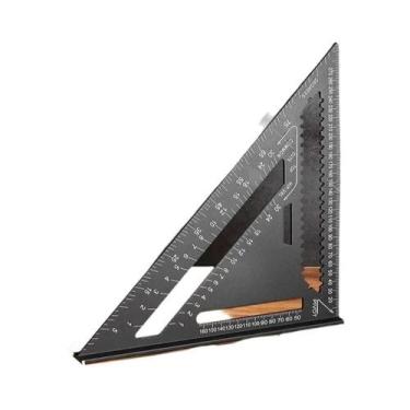 Imagem de Régua Triangular De Alumínio De Alta Precisão Para Marcenaria 7''/12''