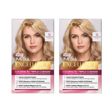 Imagem de Coloraçao Imedia 9 Louro Muito Claro - Kit Com 2Un - Imédia