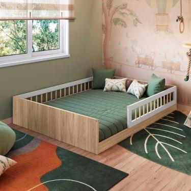 Imagem de Cama Casal Montessoriana 145cm x 194cm para Quarto Infantil - Completa
