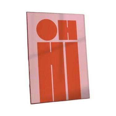 Imagem de Pôster Moderno OH HI OK Impressão Em Canvas Arte De Parede Para Quarto