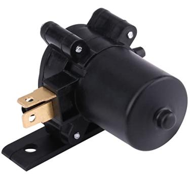 Imagem de Keenso Bomba Lavadora de Para-brisa, Motor Universal da Bomba Lavadora de Para-brisa de 12V para Caminhão de ônibus e van Com Conector de 2 Pinos Plástico Preto AWP01