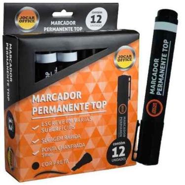 Imagem de Marcador Permanente Top Preto Cx Com 12 Jocar Office