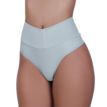 Imagem de Calcinha Fio Duplo e Cós Alto Microfibra Pós Parto- c8 BEBEL, Verde, G