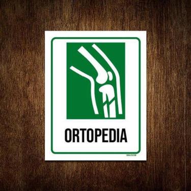 Imagem de Kit 5 Placas Sinalização Hospitalar Ortopedia
