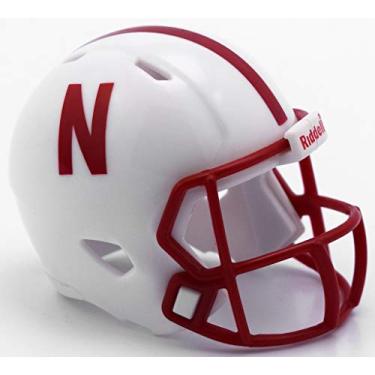 Imagem de Riddell Nebraska Cornhuskers NCAA Speed Pocket PRO Micro/Tamanho de Bolso/Mini Capacete de Futebol Americano