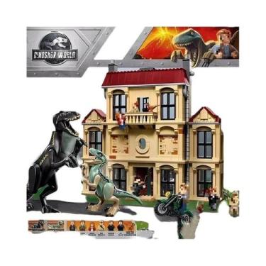 Imagem de Conjunto De Blocos De Montar Dinossauros Giganotosaurus Therizinosauru