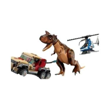 Imagem de Conjunto De Blocos De Montar Dinossauros Giganotosaurus Therizinosauru