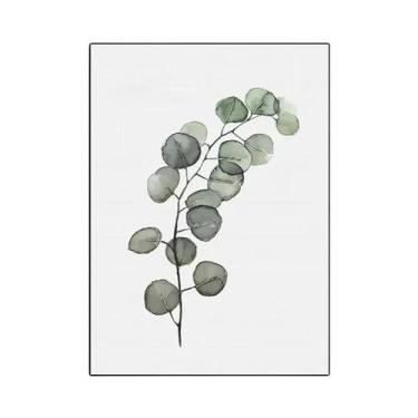 Imagem de Arte Em Tela Moderna E Simples Com Folhas Verdes Para Decoração De Par
