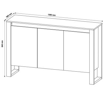 Imagem de Balcão para Escritório Home Office ME4147 Branco - Gran Belo