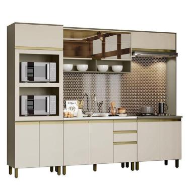 Imagem de Cozinha Completa 5 Peças Connect Duna-cristal Com Torre Quente E Lateral - Móveis Henn Duna-cristal