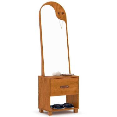 Imagem de Toucador Organic Com Espelho 1 Gaveta E Nicho Ej Móveis Freijó