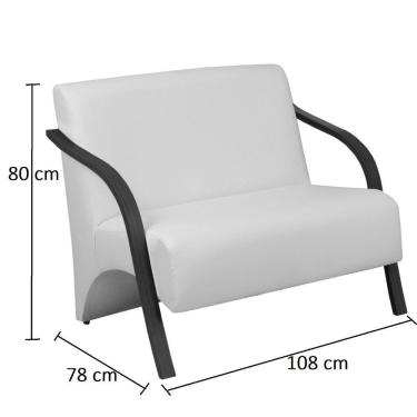 Imagem de Conjunto Vênus Braço Madeira D Salla Courino Branco