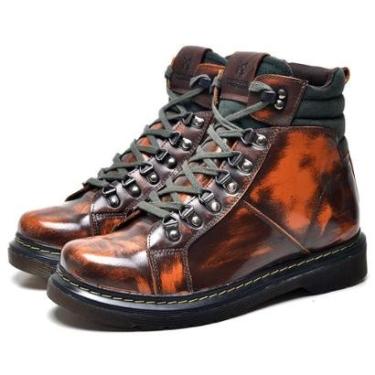 Imagem de Bota Masculina Rock Style Couro Legítimo Ranclafe-Masculino