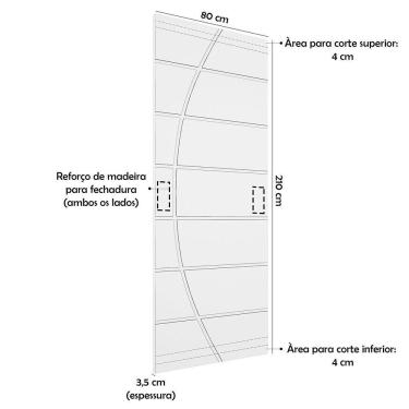 Imagem de Porta De Madeira Frisada U.v 210cm X 80cm - R20c Imbuia