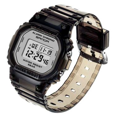 Imagem de Relógio De Pulso Sanda Correia Transparente Casual