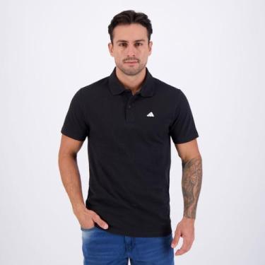 Imagem de Camisa Adidas Polo Preta e Branca, P