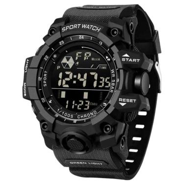 Imagem de Relógio Eletrônico Masculino De Moda De Luxo Multifuncional 6229 Sanda Preto