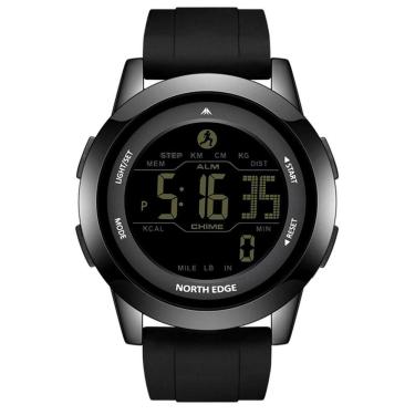 Imagem de Relógio Digital Masculino Esportivo Apollo À Prova Da Água 50m Multifuncional Preto