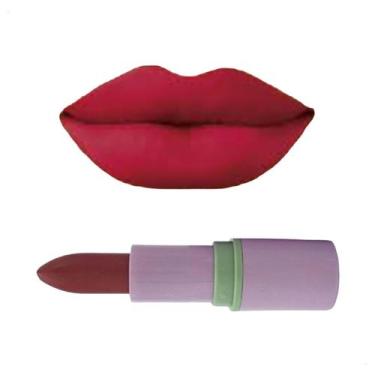 Imagem de Batom Matte Aveludado Vermelho Vintage Com Fps Textura Macia Shine Col