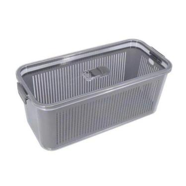 Imagem de Pote Para Mantimentos Slim Multiuso Com Cesta 4225ml Cinza - Paramount