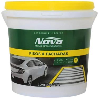 Imagem de Tinta Para Piso Demarcação Preto 3,6 Litros - 20000000029 - Nova Tintas