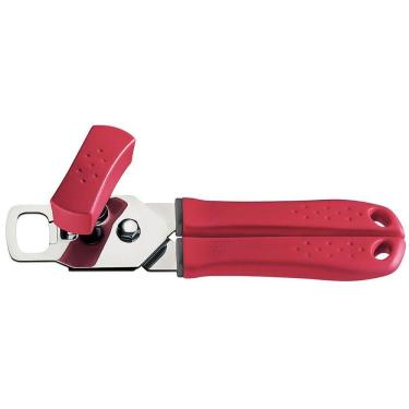 Imagem de Abridor De Latas E Garrafas Tramontina Utilitá Aço Inox Com Cabo De Polipropileno Vermelho 25605170