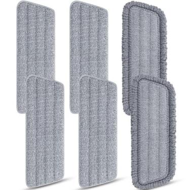 Imagem de Esfregões Bluearks, 6 peças de microfibra, 37,8 x 12 cm, esfregão de s