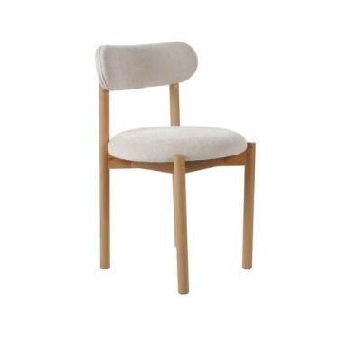 Imagem de Cadeira Atria Natural e Off White - Westwing Collection, Colorido