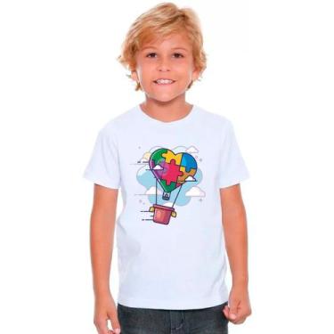 Imagem de Camiseta AUTISTA AUTISMO Moda Infantil Roupa Criança 01 - DESIGN CAMIS