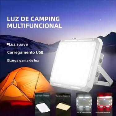 Imagem de Lanterna De Camping LED Recarregável À Prova d'Água, Lâmpada De Emergê