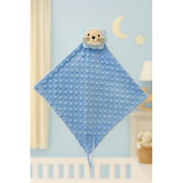 Imagem de Naninha Bebê Com Bichinho de Pelúcia e Prendedor De Chupeta Fralda de 