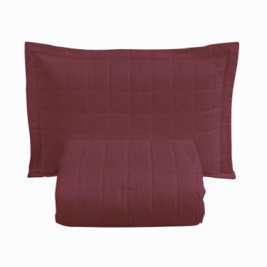 Imagem de Cobre leito soft matelado solteiro 2 peças - mayra enxovais, VINHO