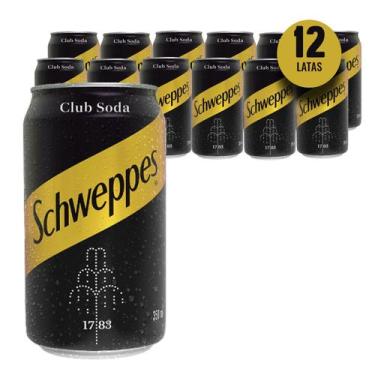 Imagem de Club Soda SCHWEPPES 350ml (12 Latas)