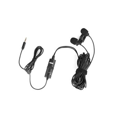 Imagem de Microfone de Lapela Duplo BOYA BY-M1DM, Omni Direcional - Preto