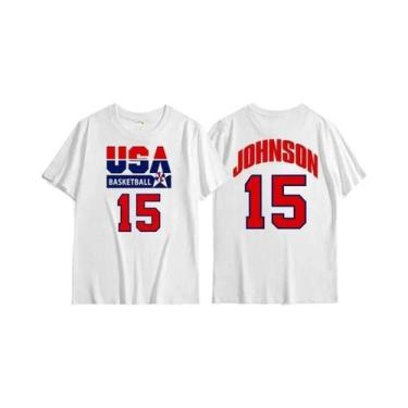 Imagem de Camiseta Masculina Retrô Esportiva Casual Para Treino De Basquete, Sec