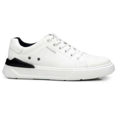 Imagem de Sapatênis Masculino Levi Couro Soft Branco Pegada 110901-01-Masculino