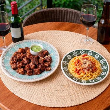 Imagem de Pratos Raso Fundo Oxford Donna Bosque Jogo 2 Pessoas 4pçs