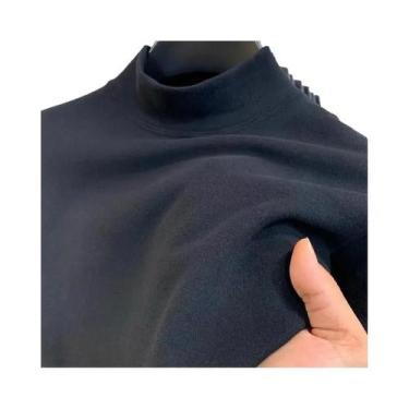 Imagem de Camiseta Térmica Masculina De Veludo Com Gola Alta E Manga Longa Para 