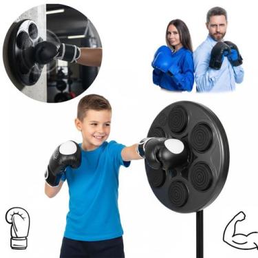 Imagem de Máquina de Boxe Treino Musical Bluetooth Luvas Soco Fitness - Tesla St