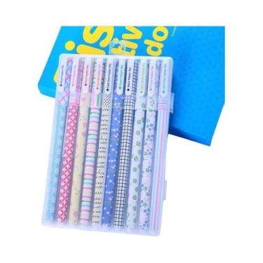 Imagem de 1 conjunto de caneta colorida gel caneta anialm marcador caixa floral 