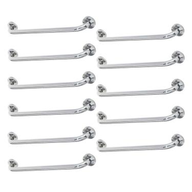 Imagem de Barra de Apoio Alca 80cm kit 11 Uni Acessibilidade Cadeirante Idoso Deficiente Box Banheiro Corrimao Corredor Seguranca