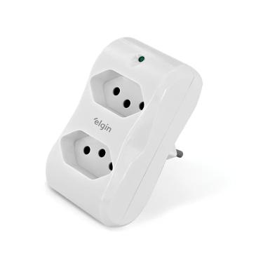 Imagem de Protetor Contra Raios Elgin 2P+T - DPS - 10A - Bivolt - Branco - 46RPS3020000