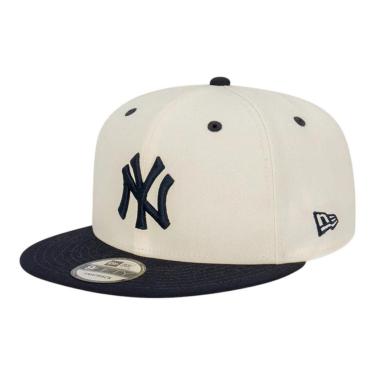 Imagem de Boné New Era 950 Q42 New York Yankees Chrome Off White-Masculino