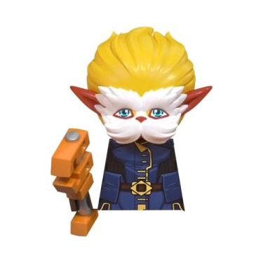 Imagem de Blocos De Montar LoL Arcane Cosplay: Bonecos Jinx, Vi, Jayce, Caitlyn,