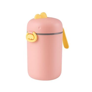 Imagem de Pote Dosador De Leite Em Pó Infantil Com Colher Medidora – Praticidade E Segurança | Rosa