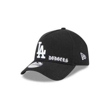Imagem de BONE NEW ERA 9FORTY A-FRAME SNAPBACK LOS ANGELES DODGERS MLB PRETO-Masculino