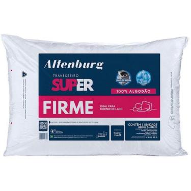 Imagem de Travesseiro Altenburg Suporte Super Firme Lavável 100 Algodão 48cm x 6