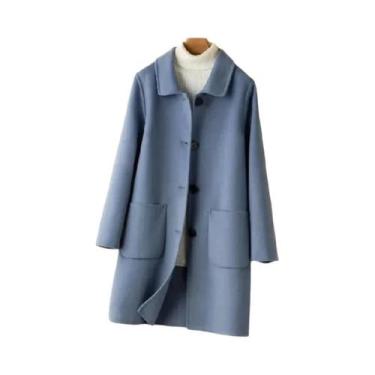 Imagem de Casaco Feminino De Lã Para Inverno 2024: Elegante, Versátil E Térmico 